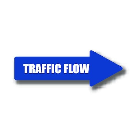 Ergomat 24in x 8in ARROW SIGNS - Traffic Flow DSV-SIGN 192 #0442RIGHT -UEN